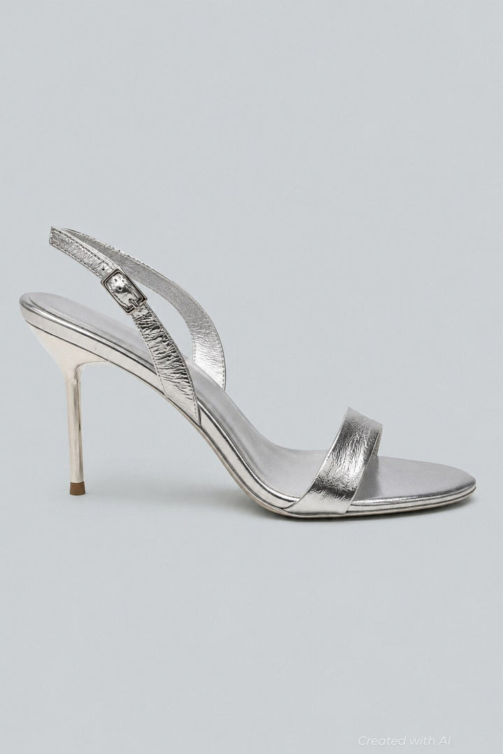 Women’s Go Getter Slingback Sandals - Silver Metallic - 7.5 - Slingback