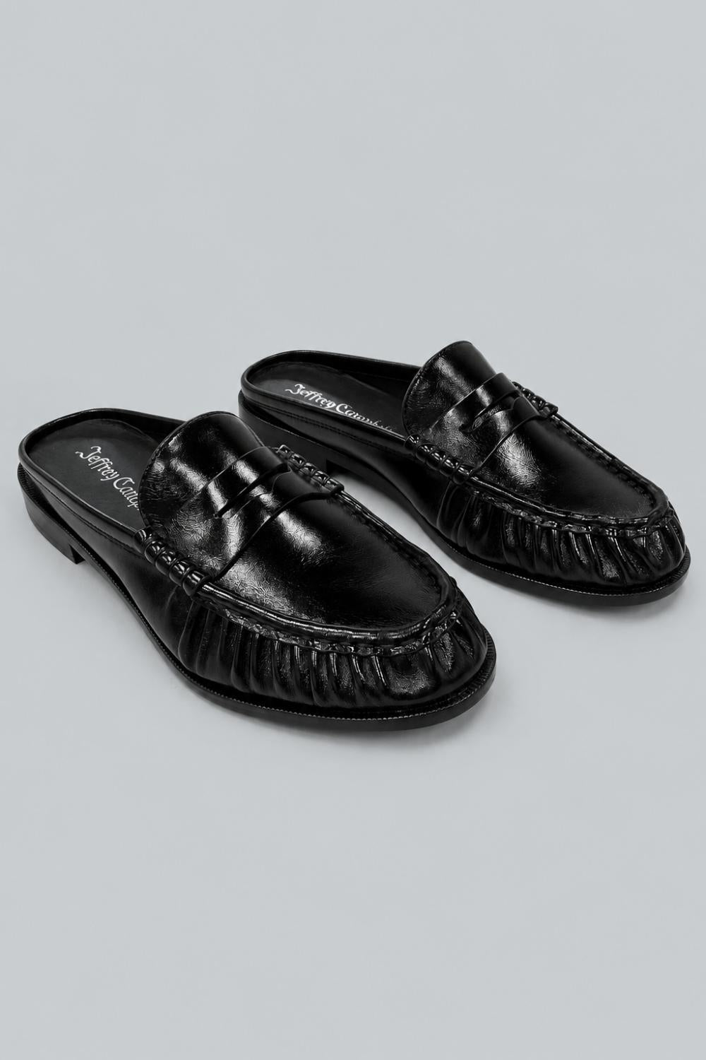 Women’s Goddard Leather Loafer Mules - Black - Mules