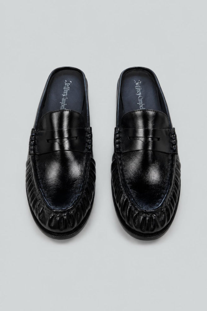 Women’s Goddard Leather Loafer Mules - Black - Mules