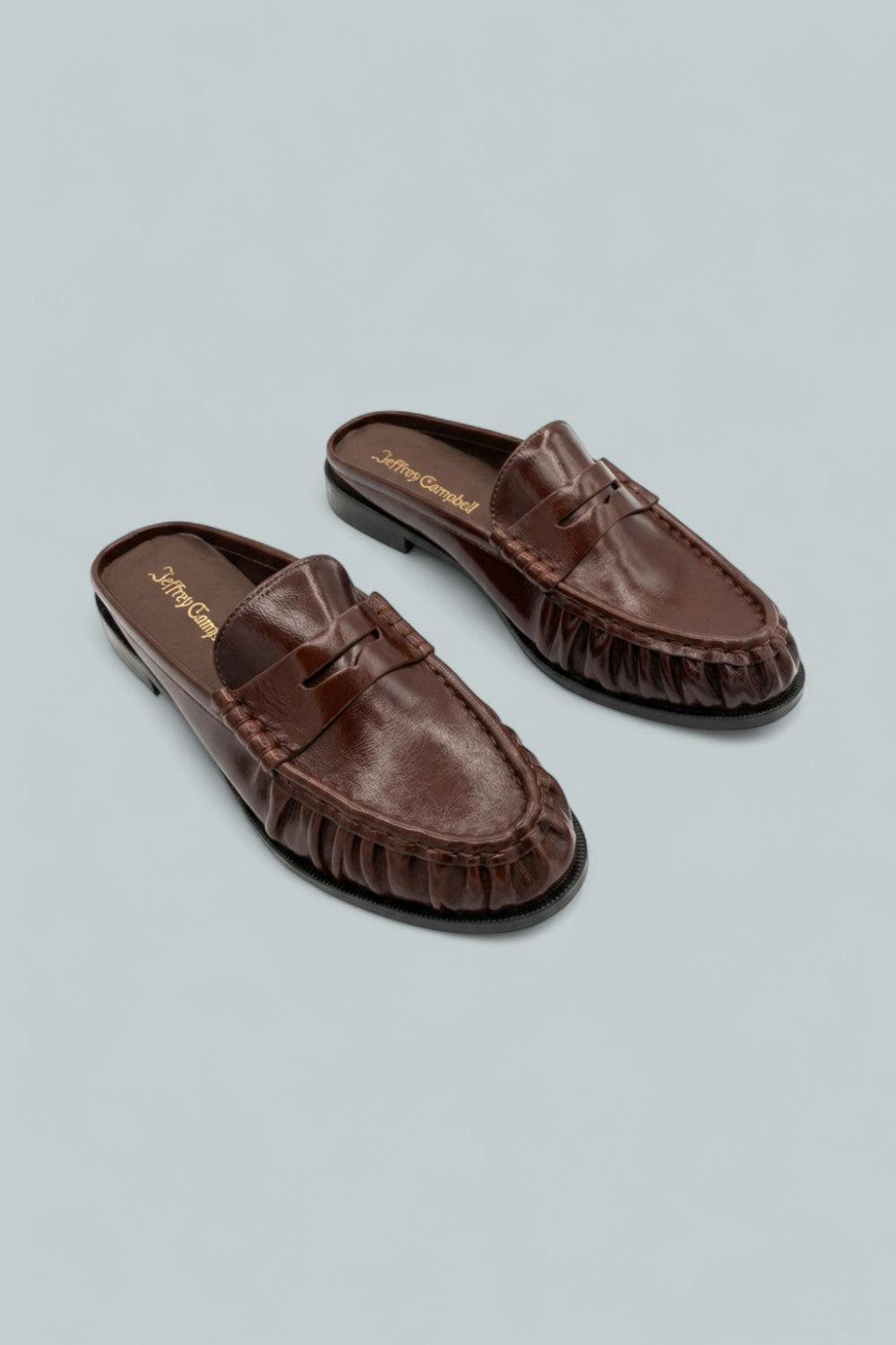 Women’s Goddard Leather Loafer Mules - Brown - 8 - Loafers