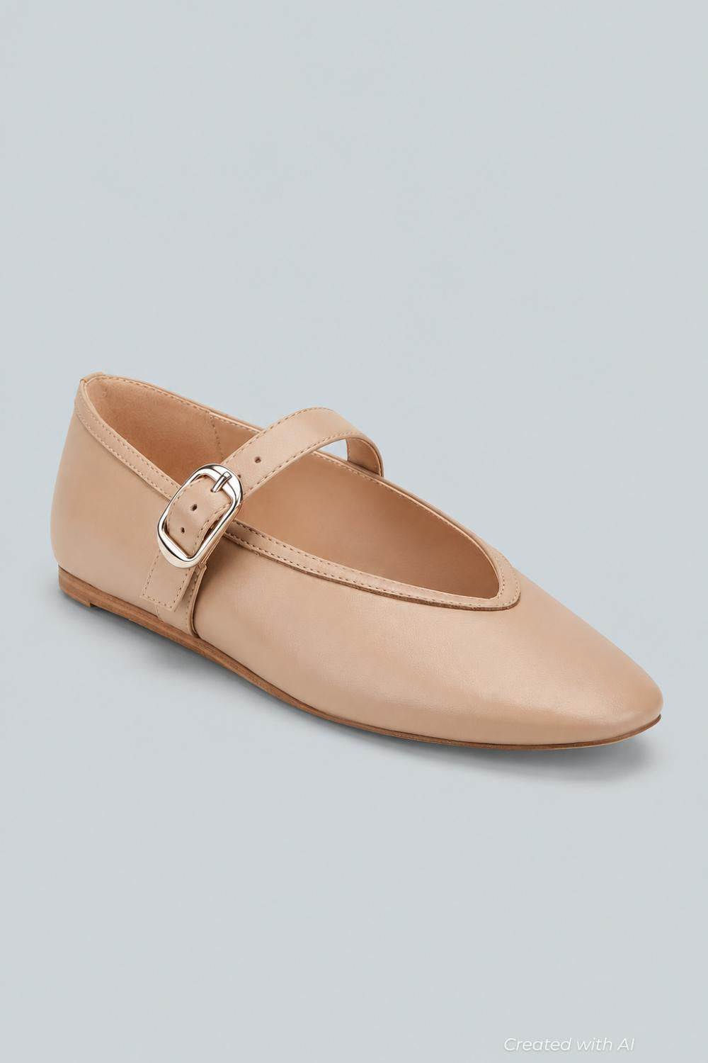 Women’s Godea Flats - Light Natural - 7 - Mary Jane
