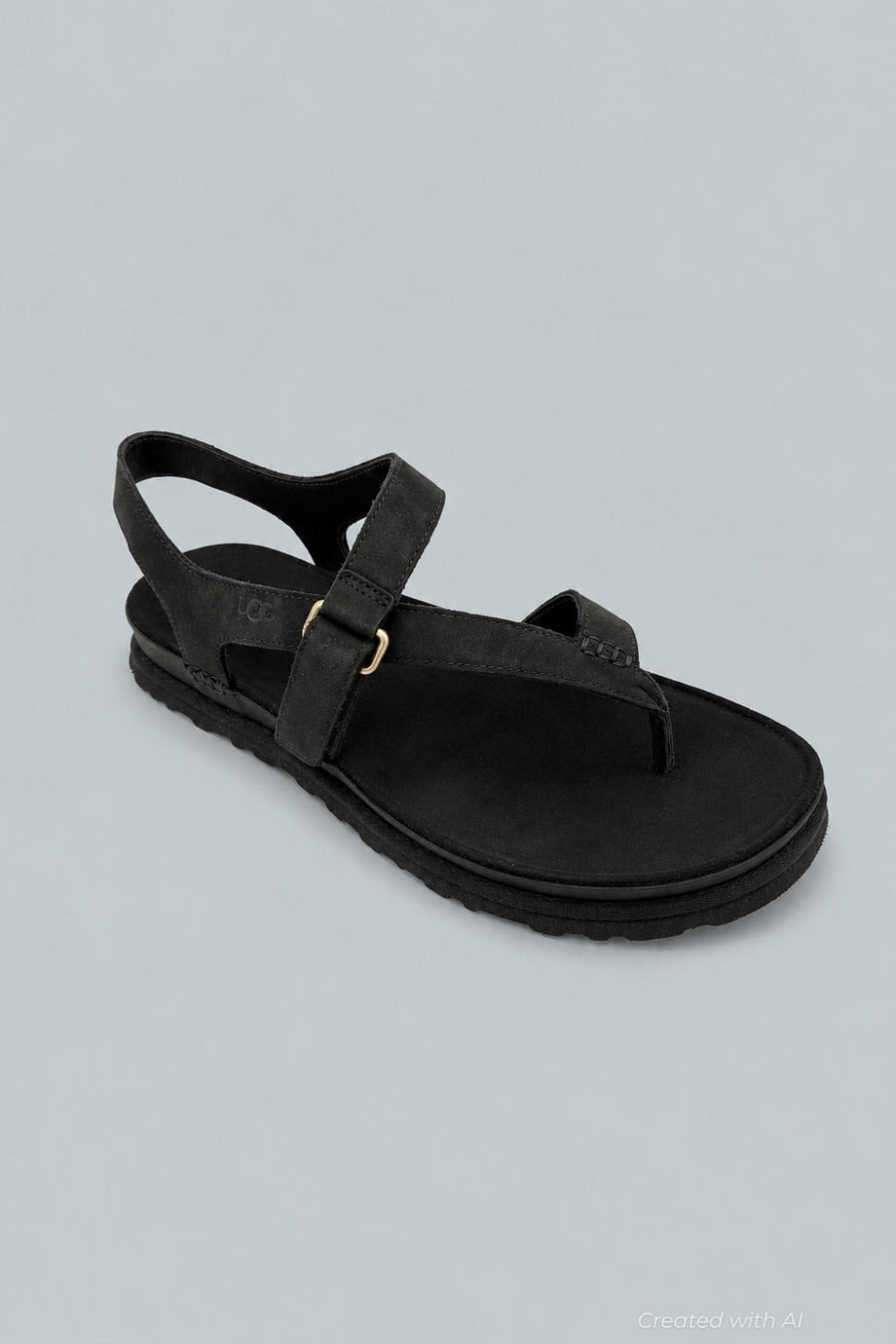 Women’s GoldenGaze Toe Post Sandals - Black - Sandal