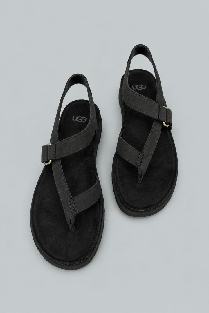 Women’s GoldenGaze Toe Post Sandals - Black - Sandal