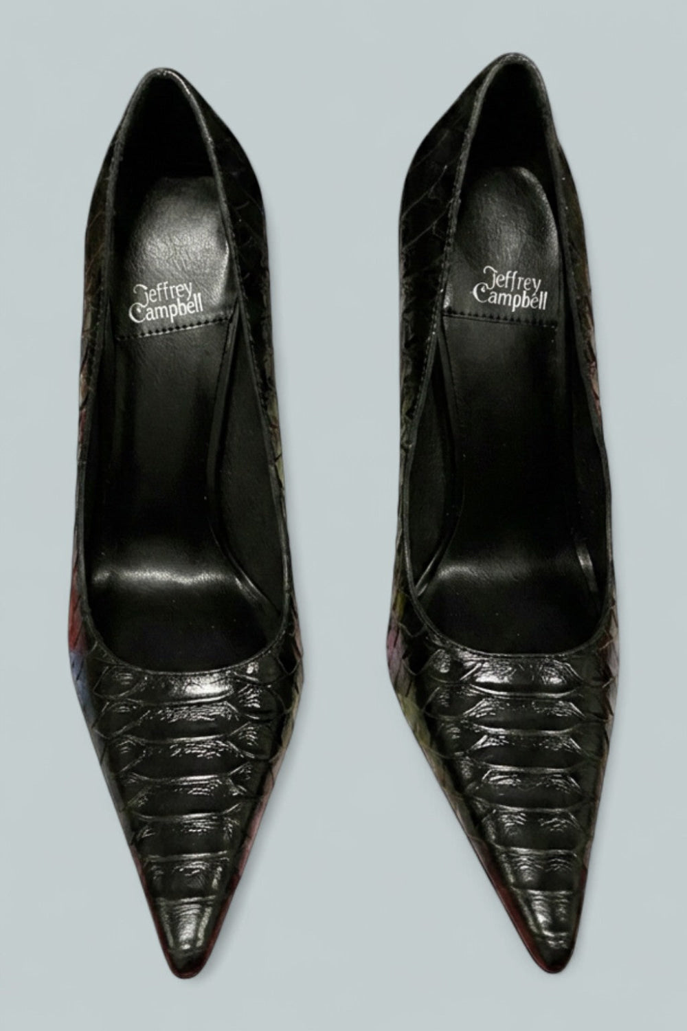 Women’s Good Luck Pumps - Black Snake - Heels