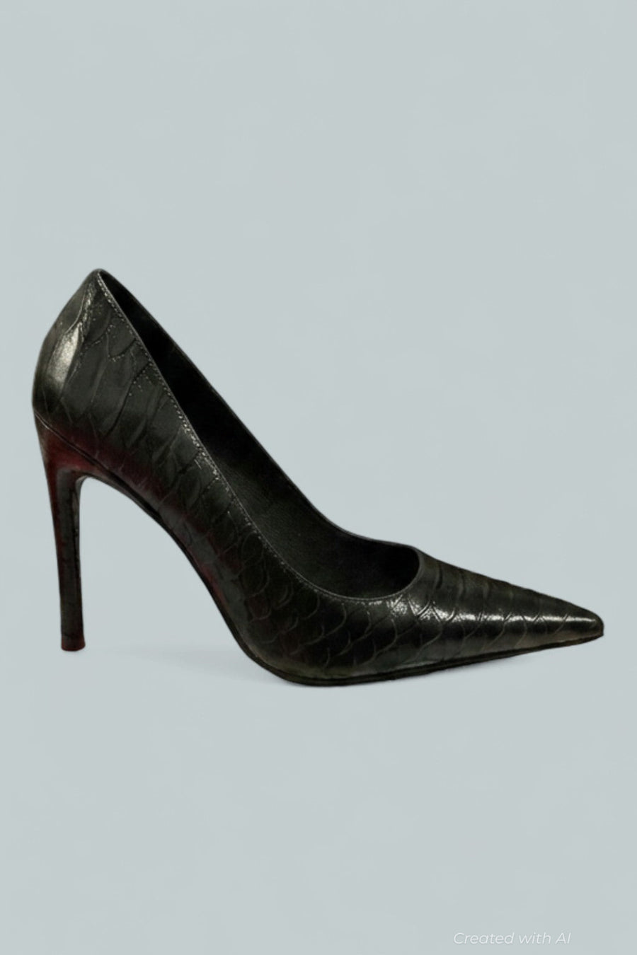 Women’s Good Luck Pumps - Black Snake - Heels