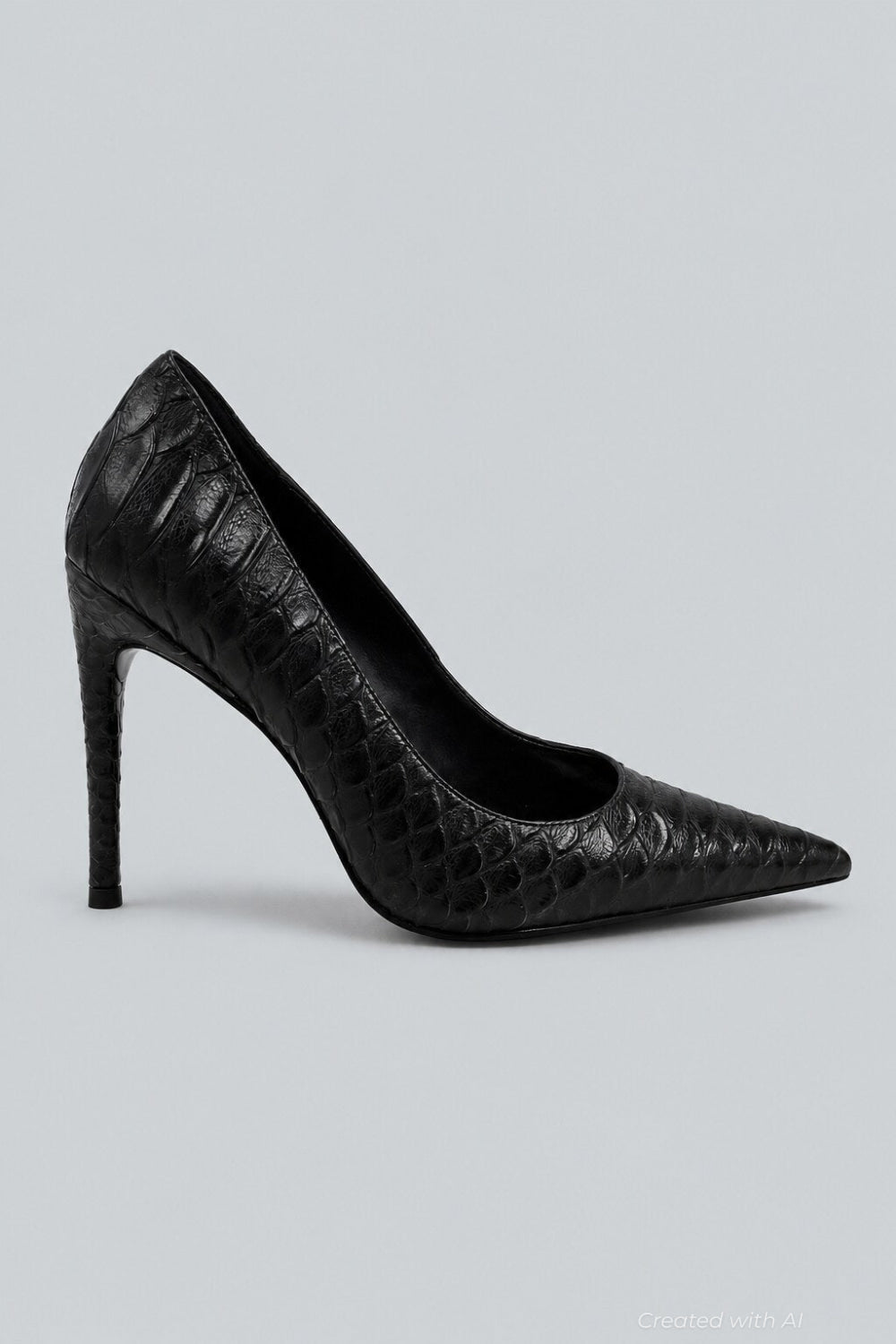 Women’s Good Luck Pumps - Gray Snake - 7.5 - Heels