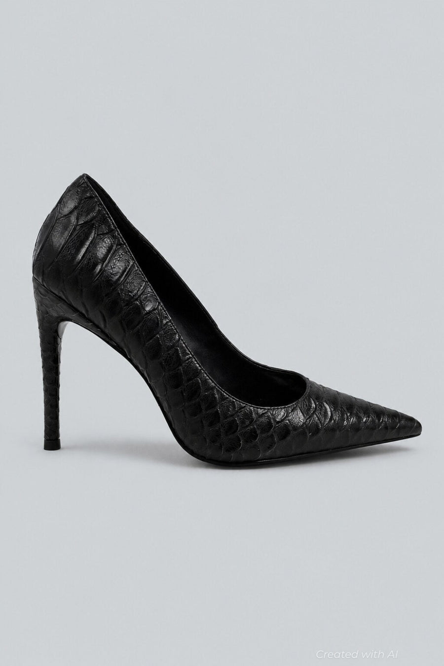 Women’s Good Luck Pumps - Gray Snake - 7.5 - Heels