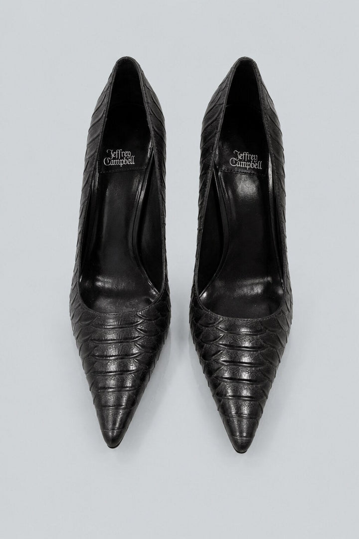 Women’s Good Luck Pumps - Gray Snake - 7.5 - Heels