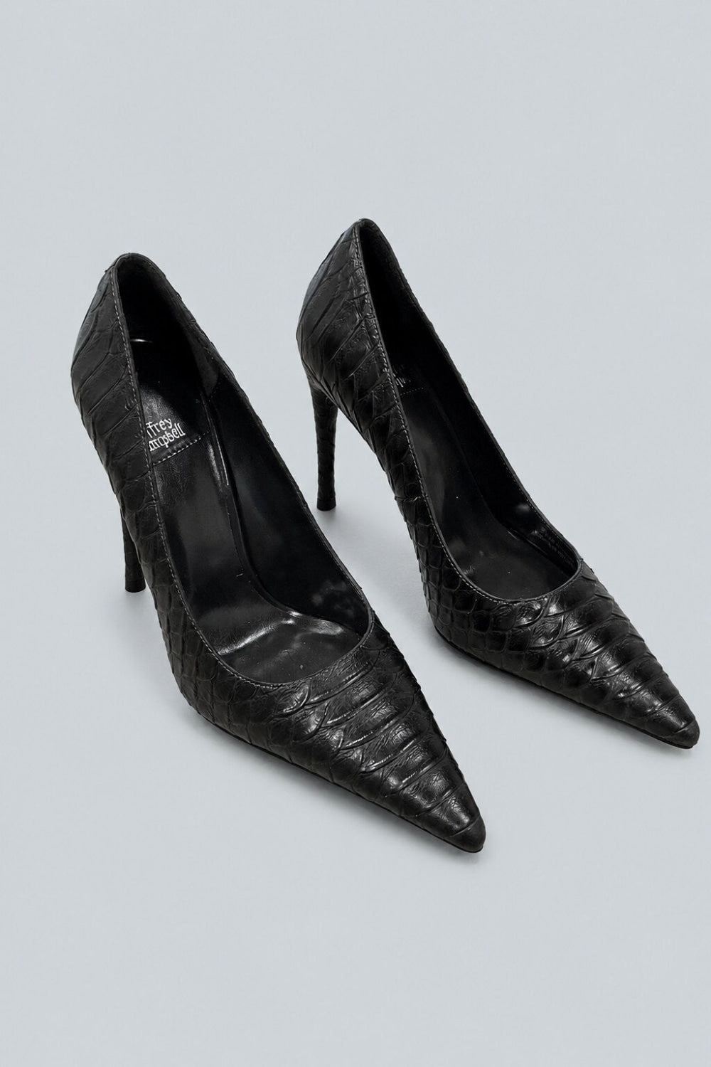 Women’s Good Luck Pumps - Gray Snake - 7.5 - Heels