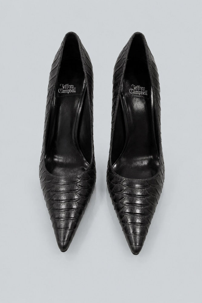 Women’s Good Luck Pumps - Gray Snake - 7.5 - Heels