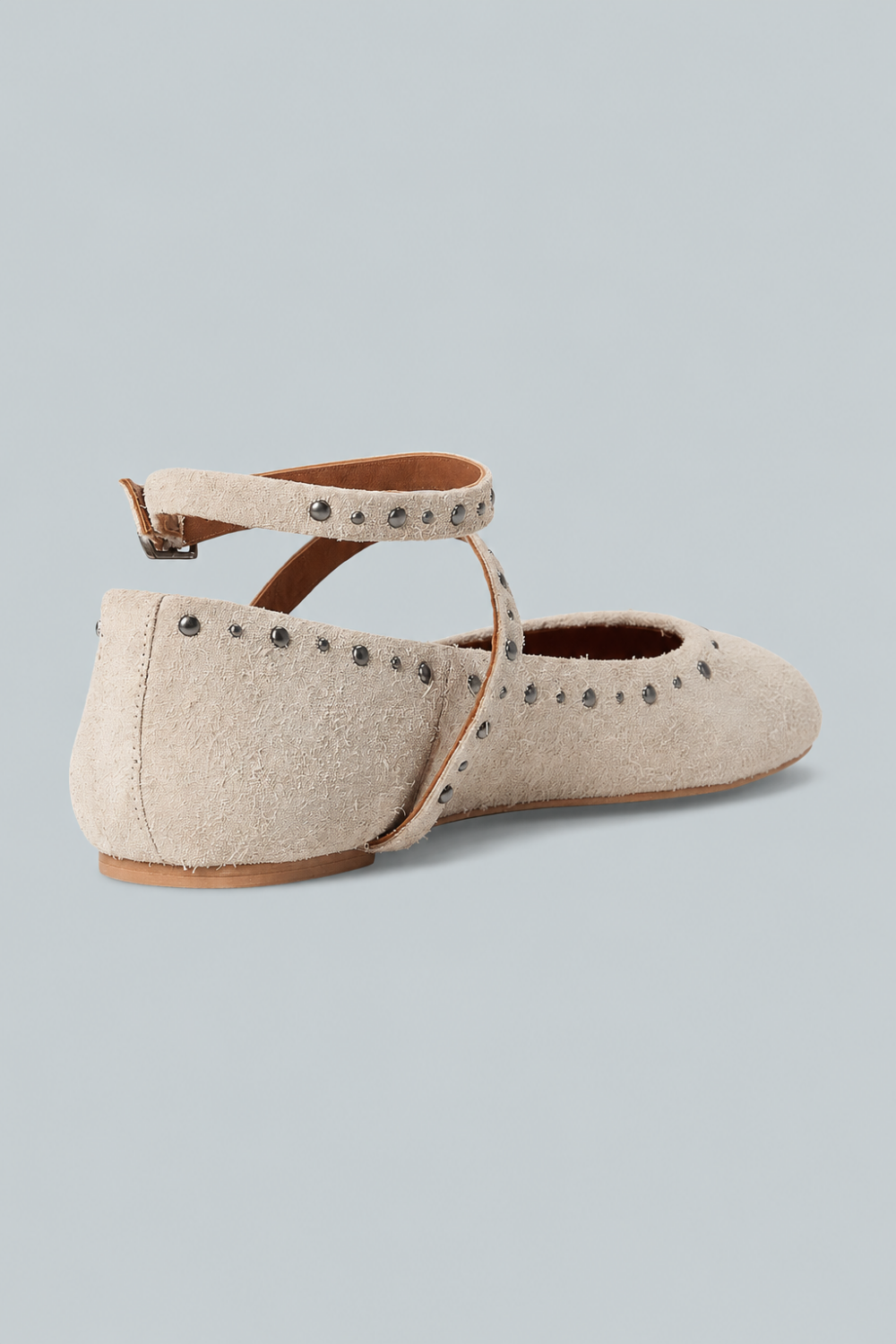 Women’s Grace Gems Ballet Flats - Sand Hairy Suede - EU 38 US WOMENS 8 M - Flats