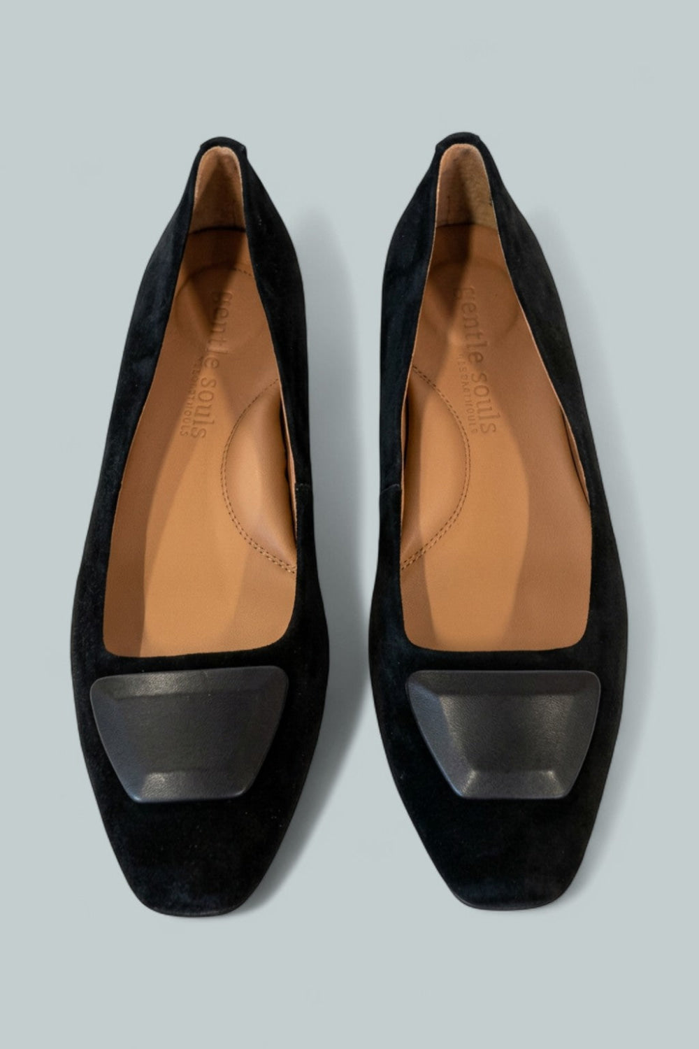 Women’s Hanette Suede Ballet Flats - Black Suede - 9 - Flats