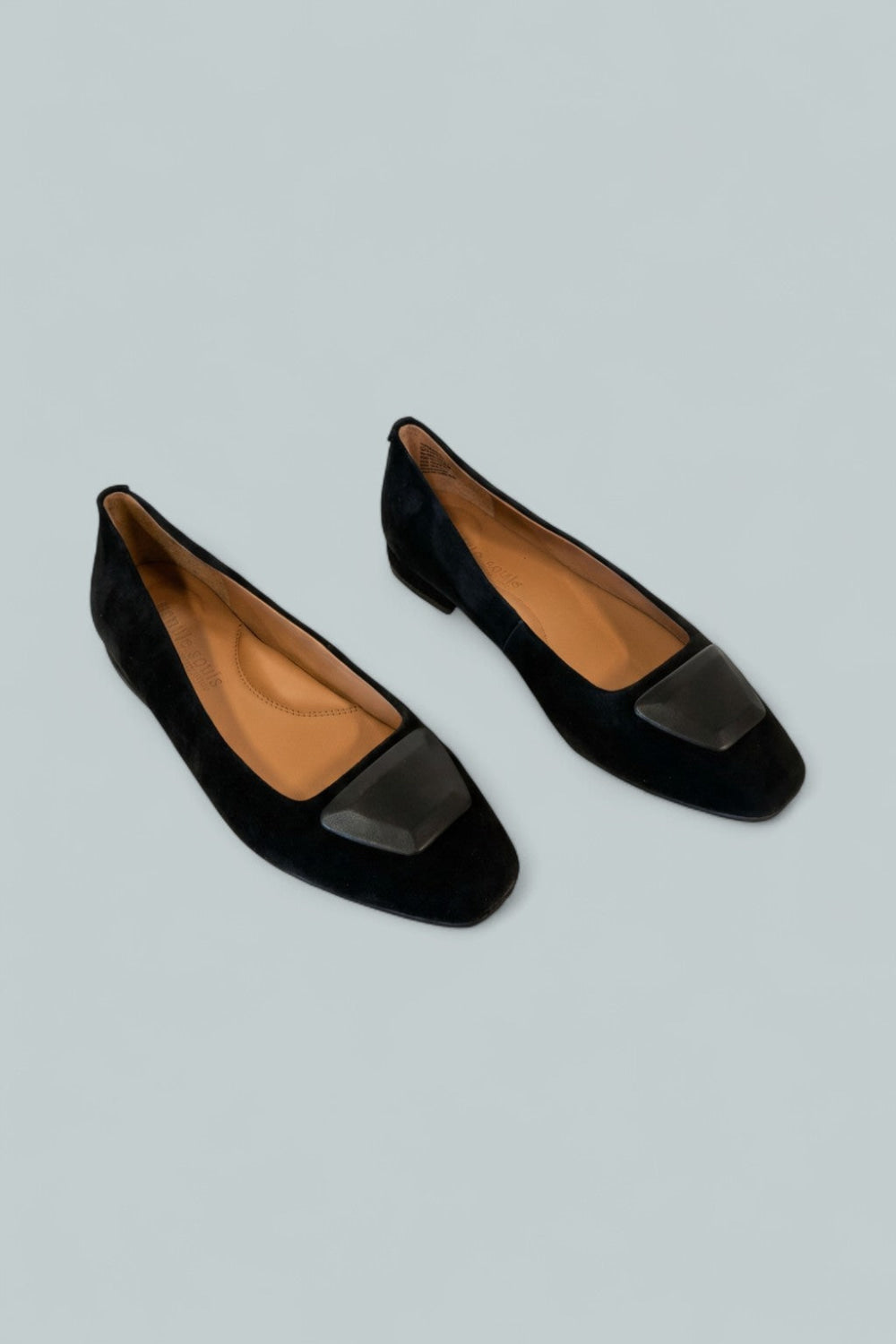 Women’s Hanette Suede Ballet Flats - Black Suede - 9 - Flats