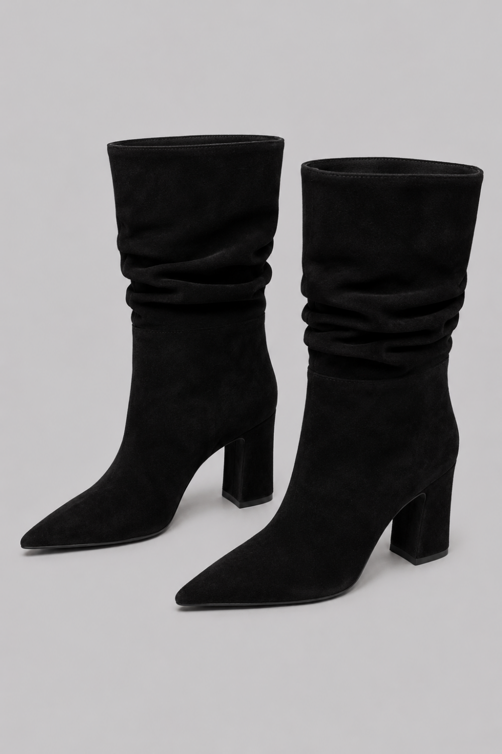Women’s Harriet Suede Slouch Boots - Preto - 8 - Boots