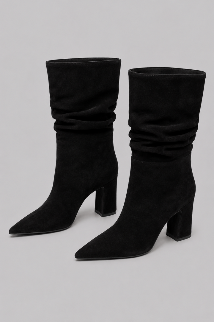 Women’s Harriet Suede Slouch Boots - Preto - 8 - Boots
