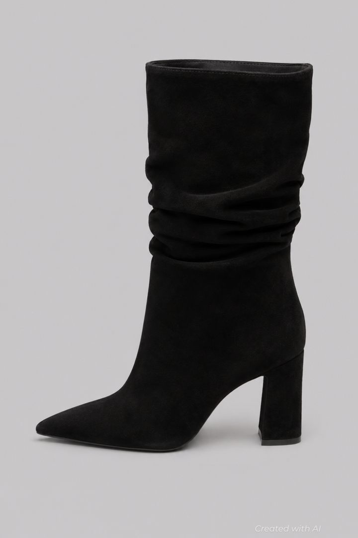 Women’s Harriet Suede Slouch Boots - Preto - 8 - Boots