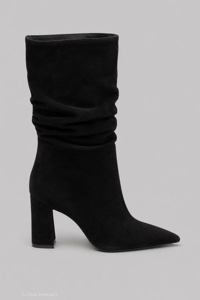Women’s Harriet Suede Slouch Boots - Preto - 8 - Boots