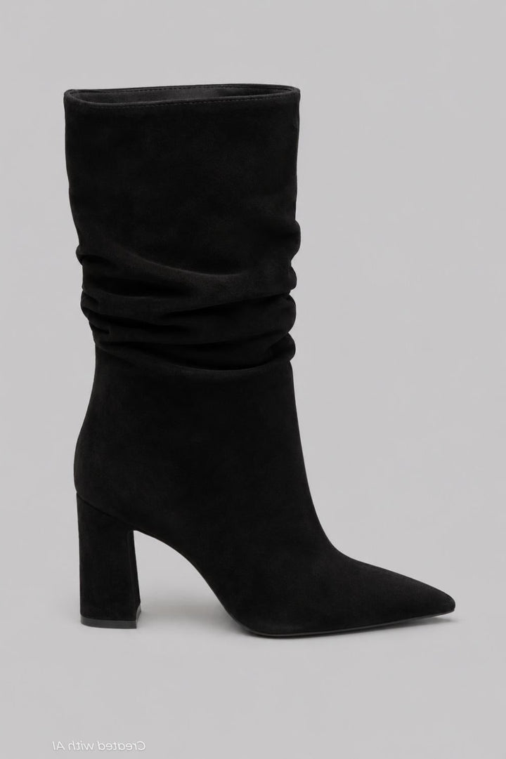 Women’s Harriet Suede Slouch Boots - Preto - 8 - Boots
