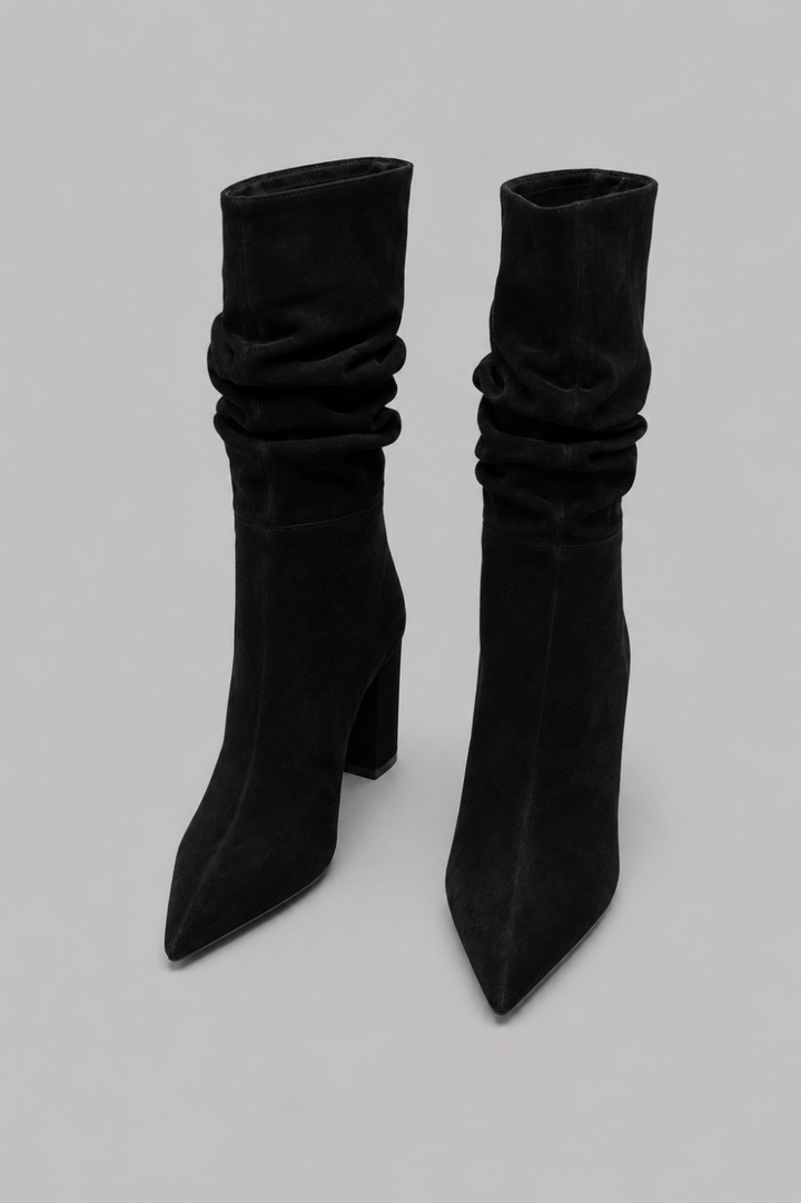 Women’s Harriet Suede Slouch Boots - Preto - 8 - Boots