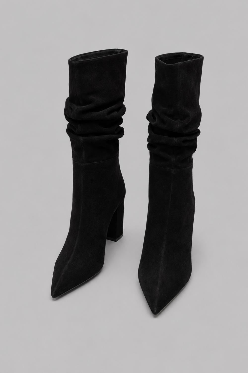 Women’s Harriet Suede Slouch Boots - Preto - 8 - Boots