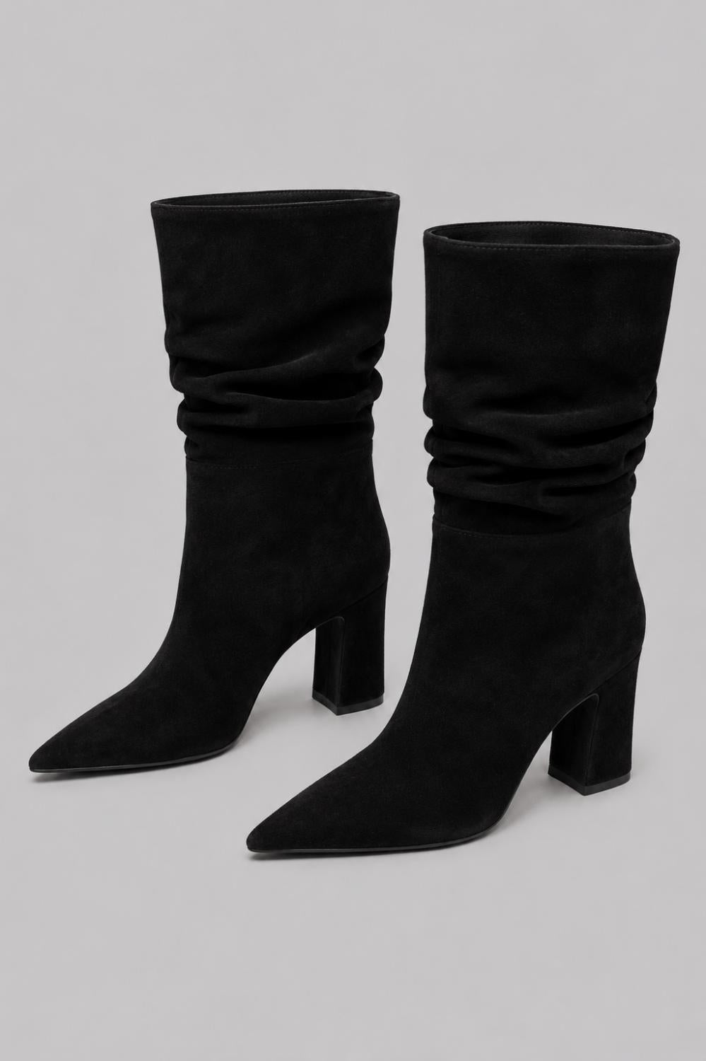 Women’s Harriet Suede Slouch Boots - Preto - 8 - Boots