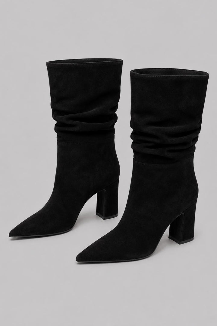 Women’s Harriet Suede Slouch Boots - Preto - 8 - Boots