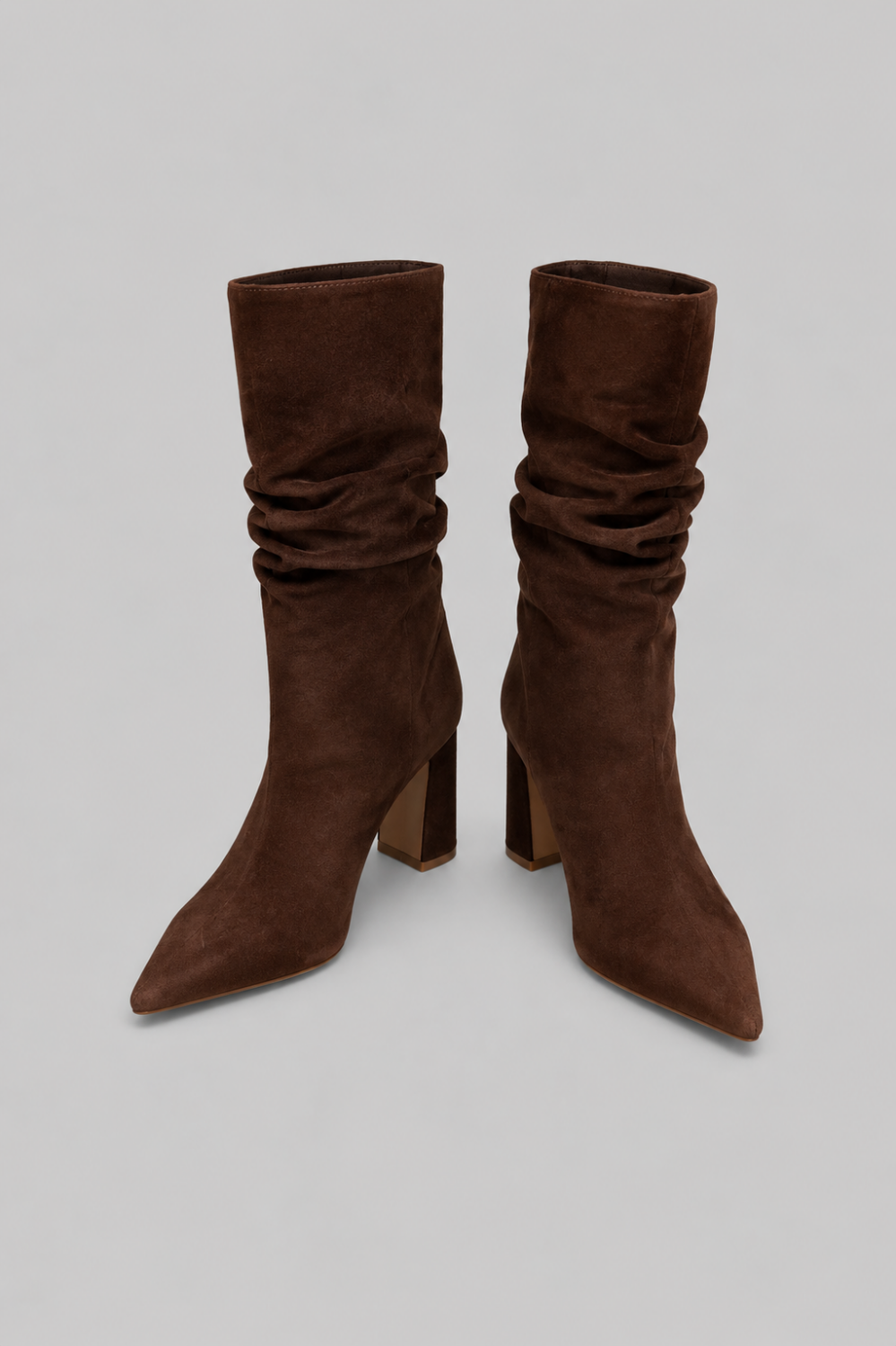 Women’s Harriet Suede Slouch Boots - Root Brown - 8.5 - Boots