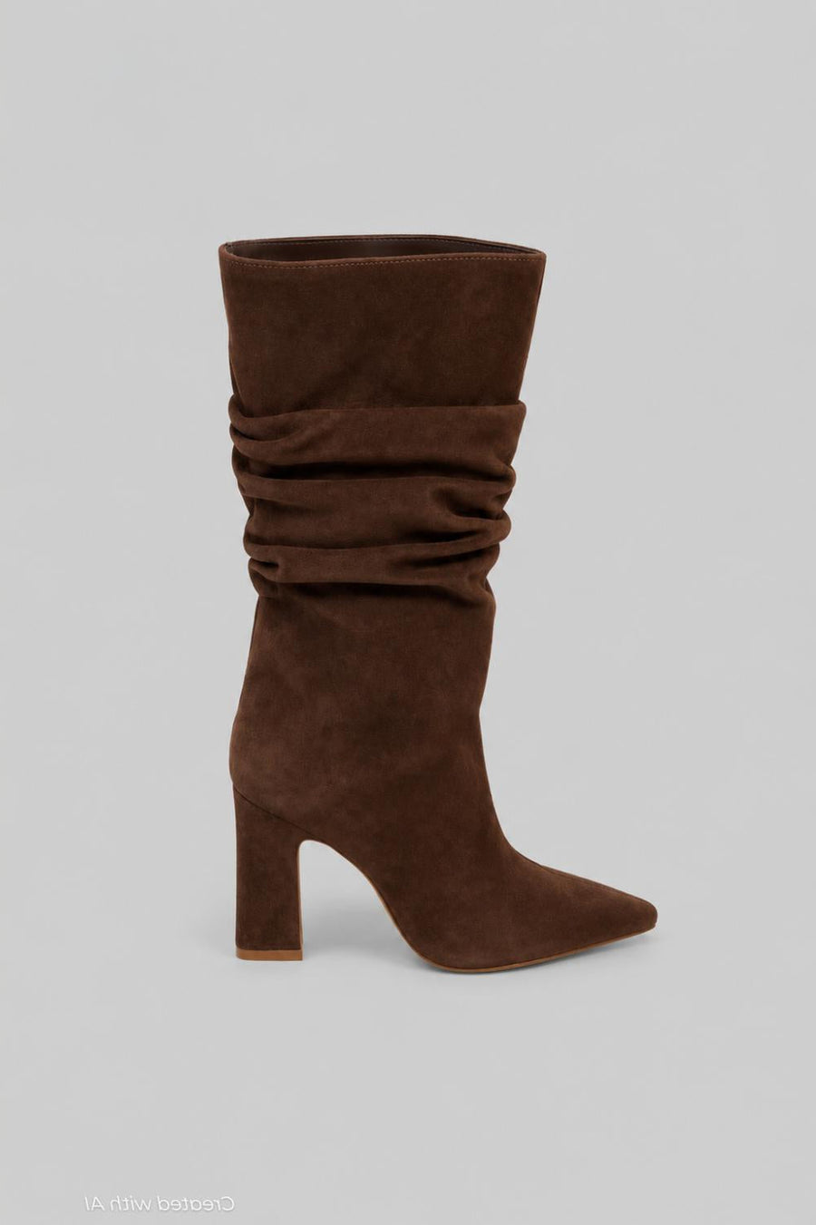 Women’s Harriet Suede Slouch Boots - Root Brown - 8.5 - Boots
