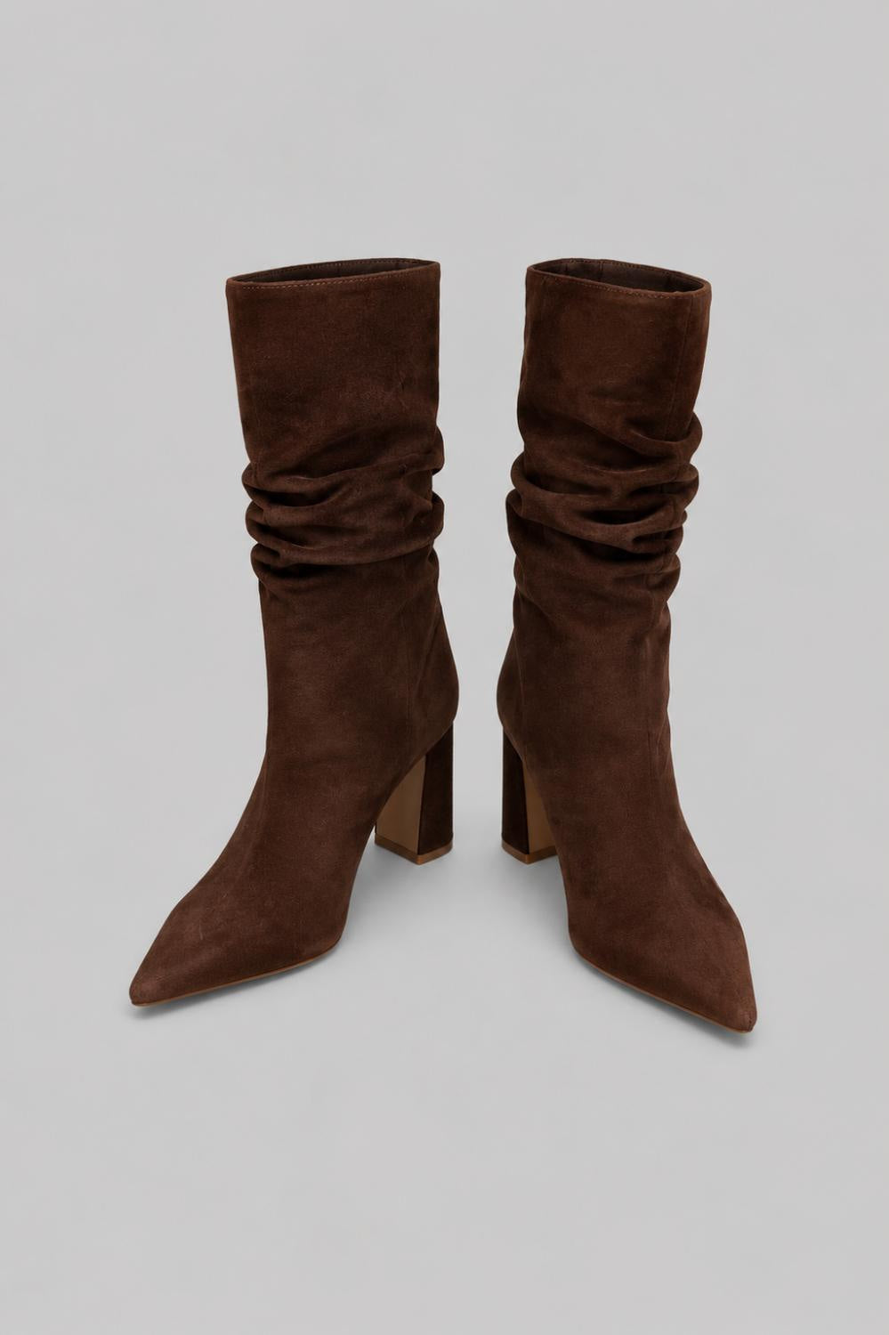 Women’s Harriet Suede Slouch Boots - Root Brown - 8.5 - Boots