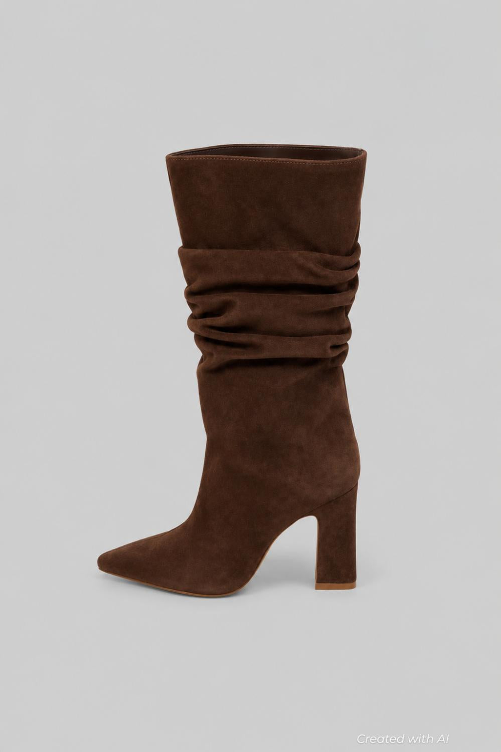 Women’s Harriet Suede Slouch Boots - Root Brown - 8.5 - Boots