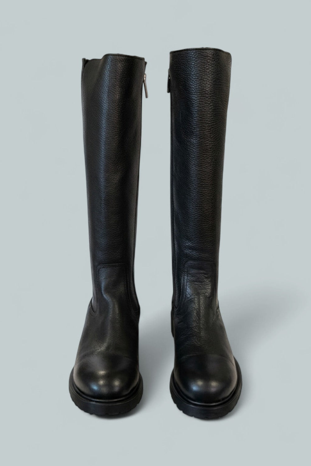 Women’s Harry Pebble Leather Tall Boots - Black - 8.5 - Boots