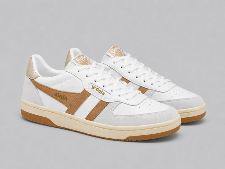 Women’s Hawk Sneakers - White/Light Caramel - 9.5 - Sneaker