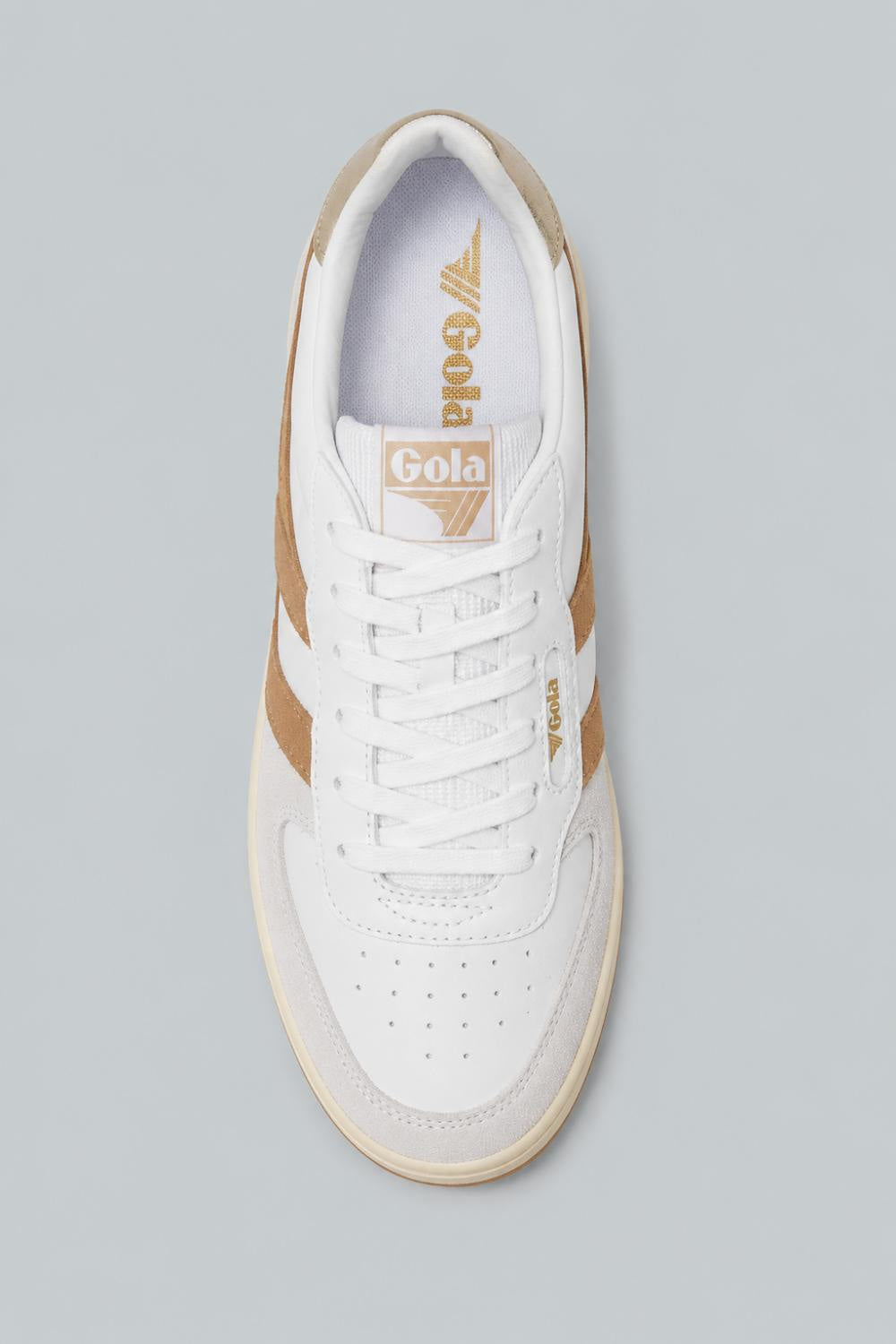 Women’s Hawk Sneakers - White/Light Caramel - 9.5 - Sneaker
