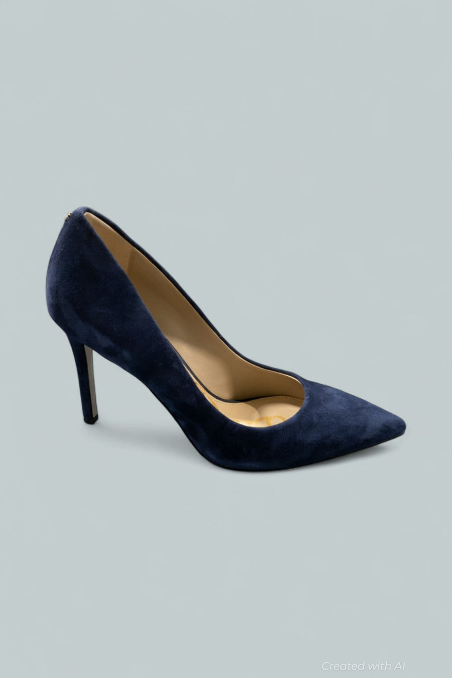 Women’s Hazel Leather Pumps - Navy Suede - Heels