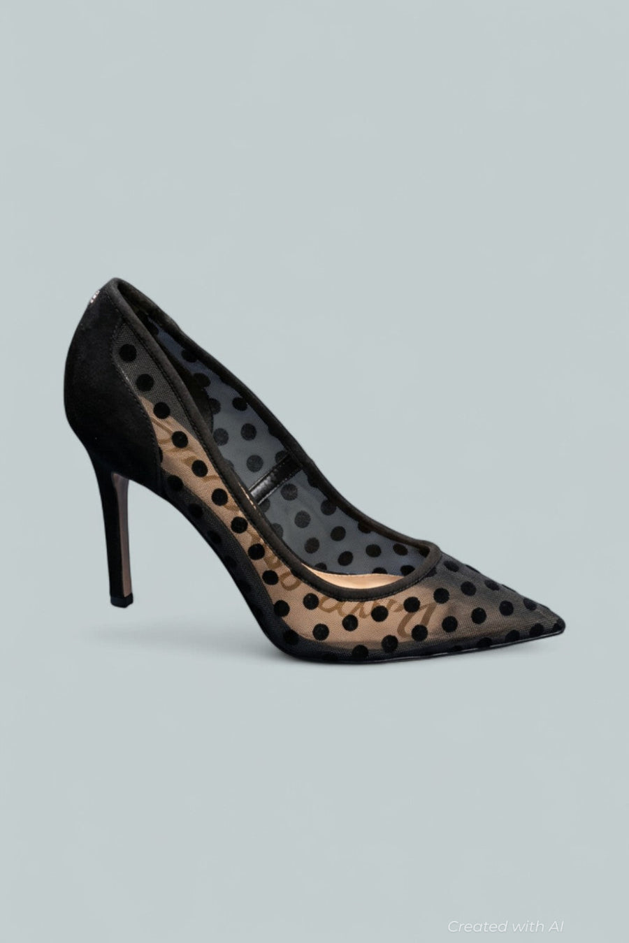 Women’s Hazel Mesh Pointed Pumps - Black - 8.5 - Heels