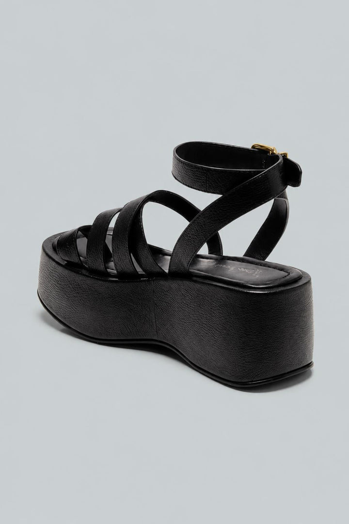 Women’s Hazel Platform Sandals - Black - 9 - Sandals