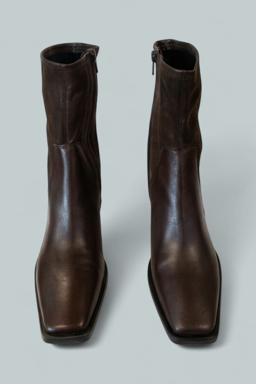 Women’s Hedda Square Toe Ankle Boots - Chocolate - 9 US / 39 EU - Bootie