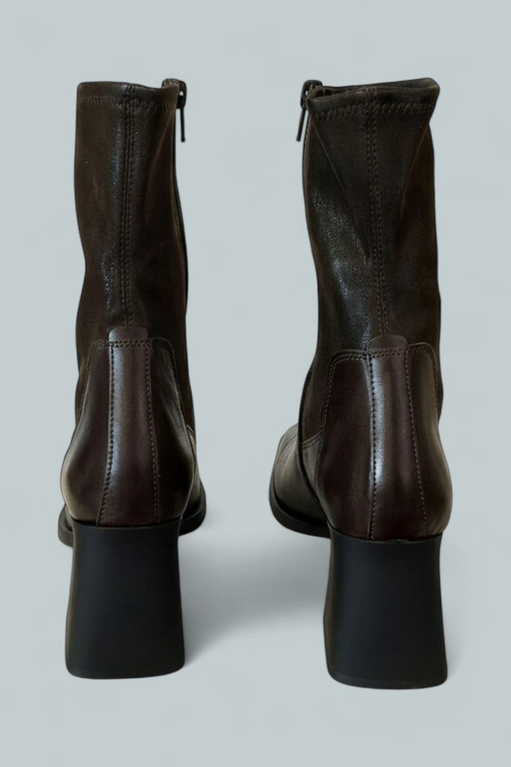Women’s Hedda Square Toe Ankle Boots - Chocolate - 9 US / 39 EU - Bootie