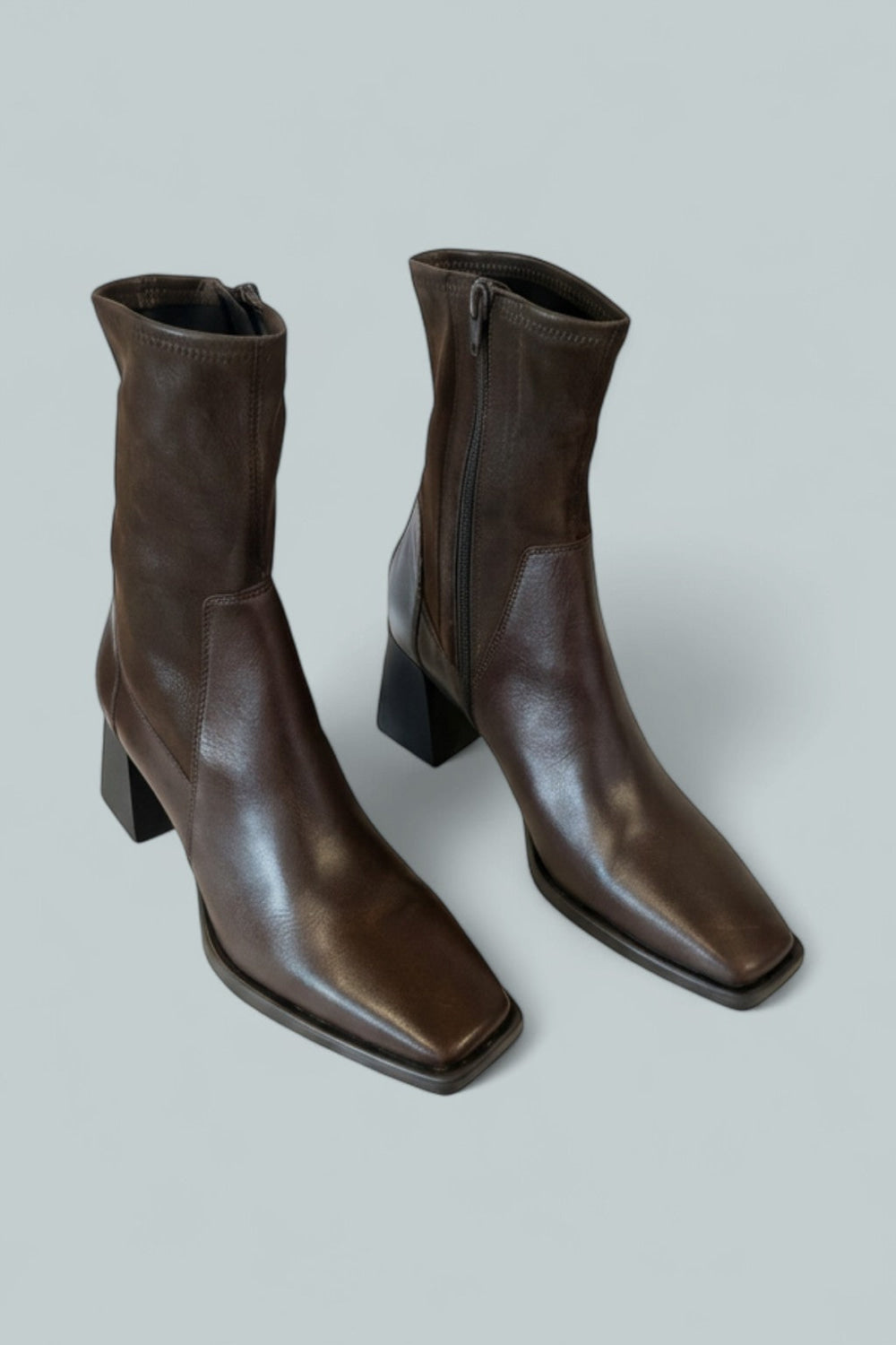 Women’s Hedda Square Toe Ankle Boots - Chocolate - 9 US / 39 EU - Bootie