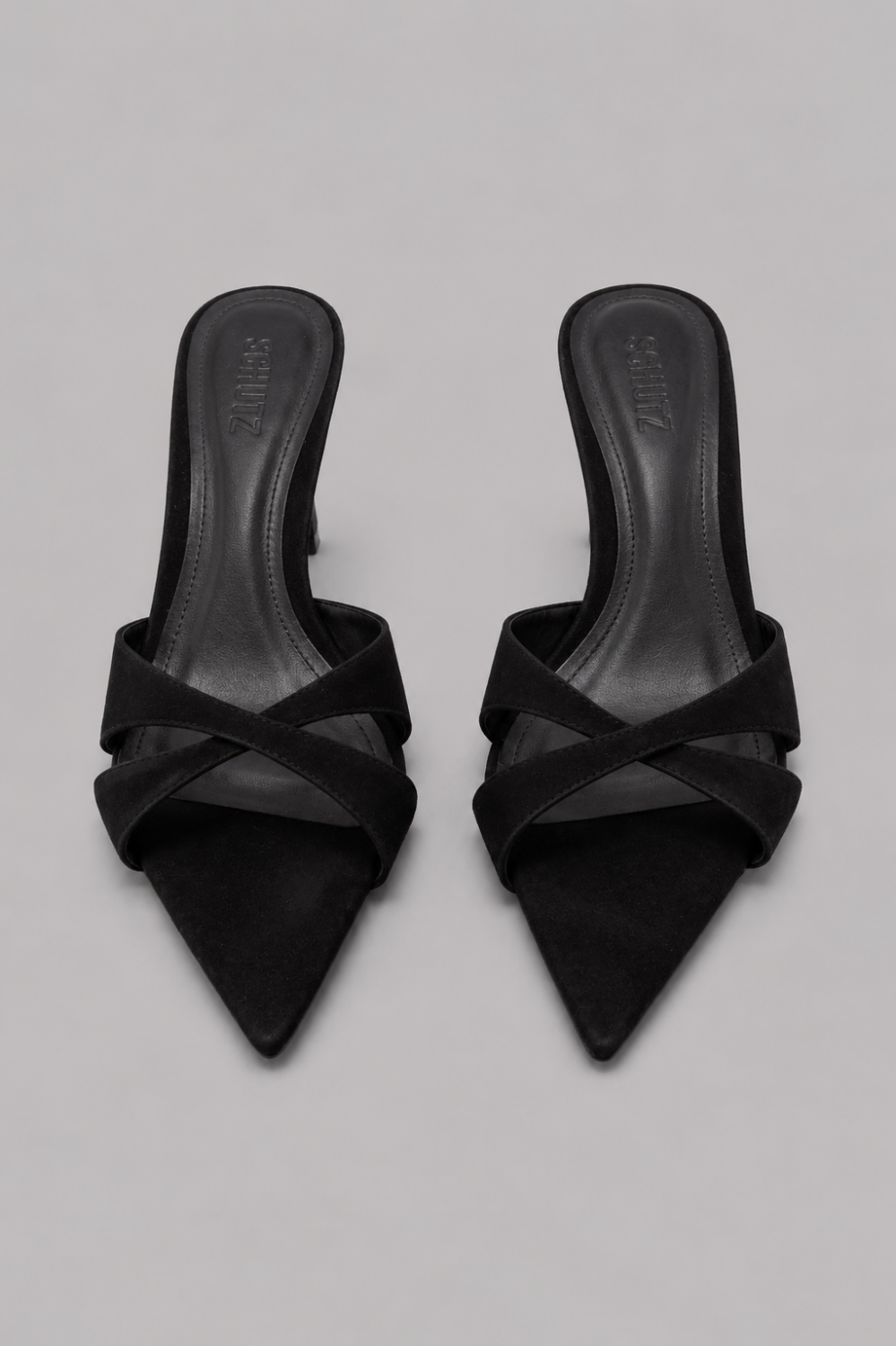 Women’s Hilda Leaf Mule Sandals - Black - 8 - Mules