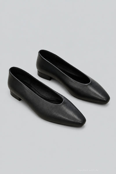 Women’s Hinted Flats - Black - 8 - Loafers