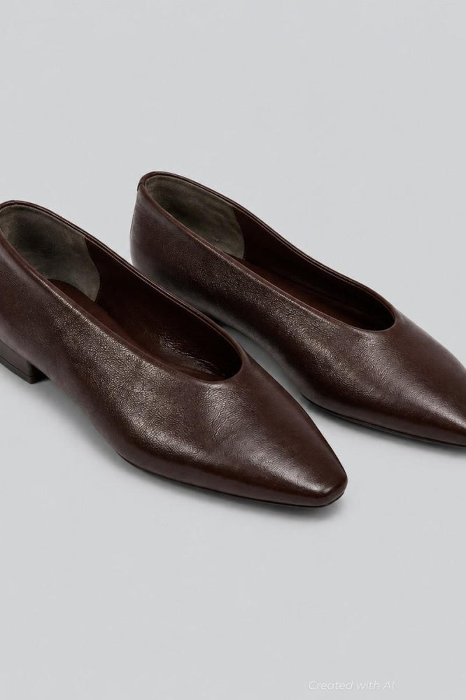 Women’s Hinted Flats - Coffee Crinkle - 9 - Flats
