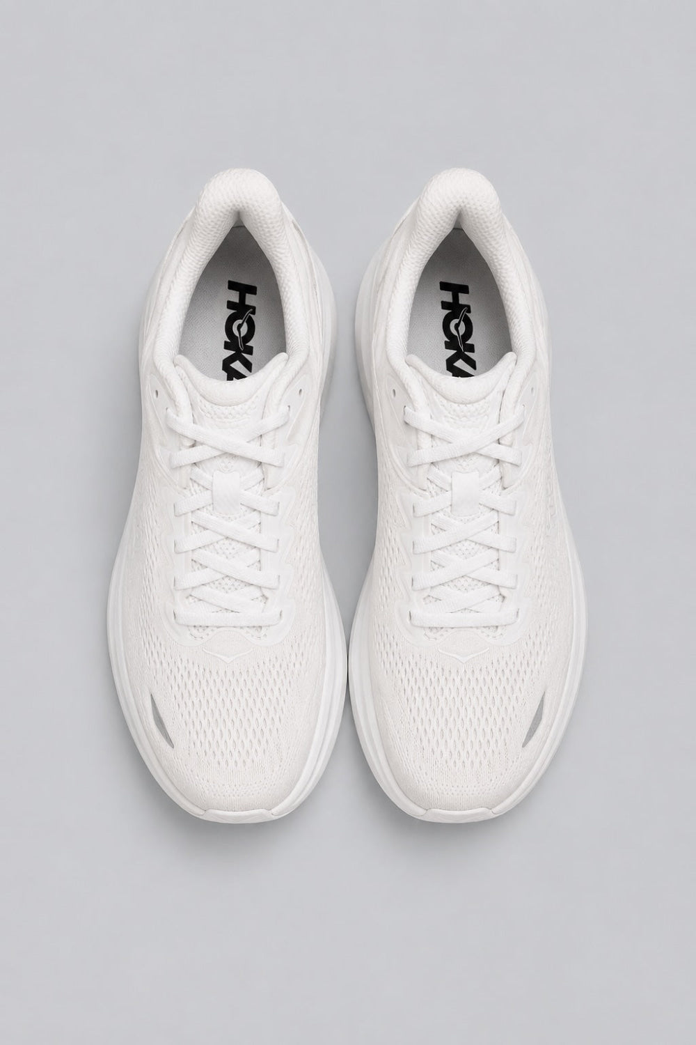Women’s HOKA Bondi 9 Running Shoes - White/White - 7.5 - Sneaker