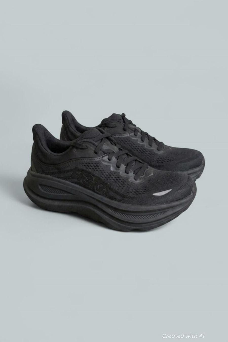 Women’s HOKA Bondi Running Shoes - Black/Black - 7 - Sneaker