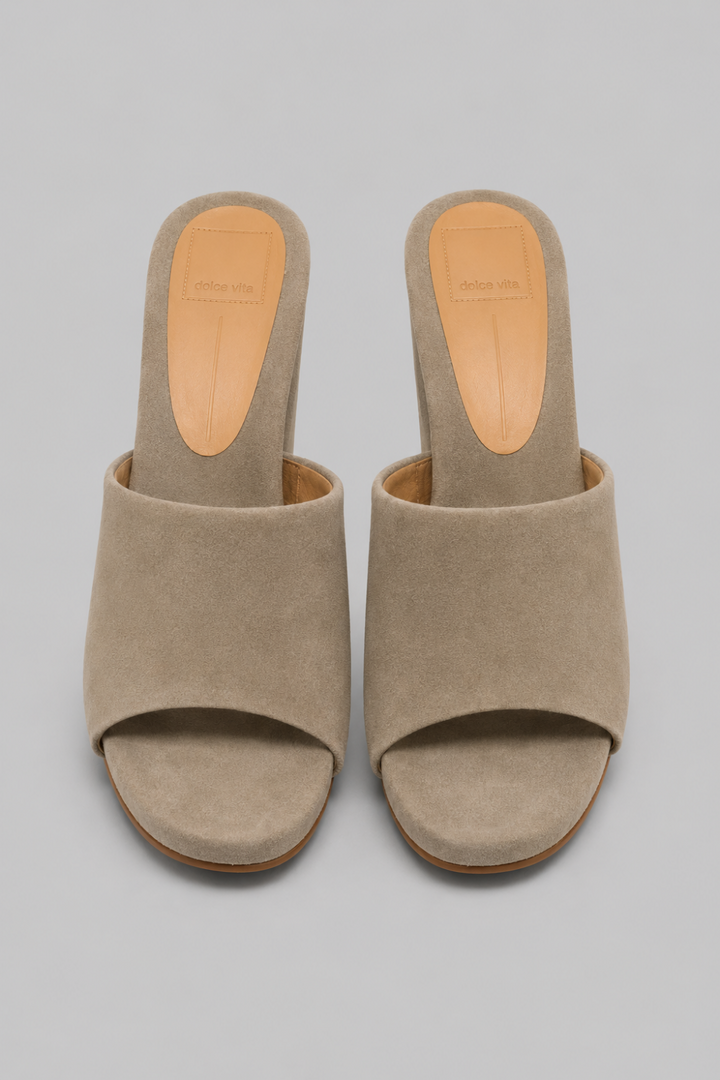 Women’s Holta Wedge Sandals - Olive Suede - 7.5 - Sandal
