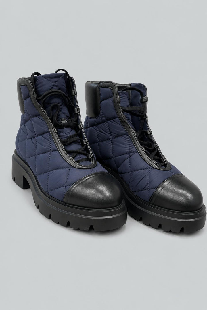 Women’s Hudson Quilted Boots - Black - 7 - Boots