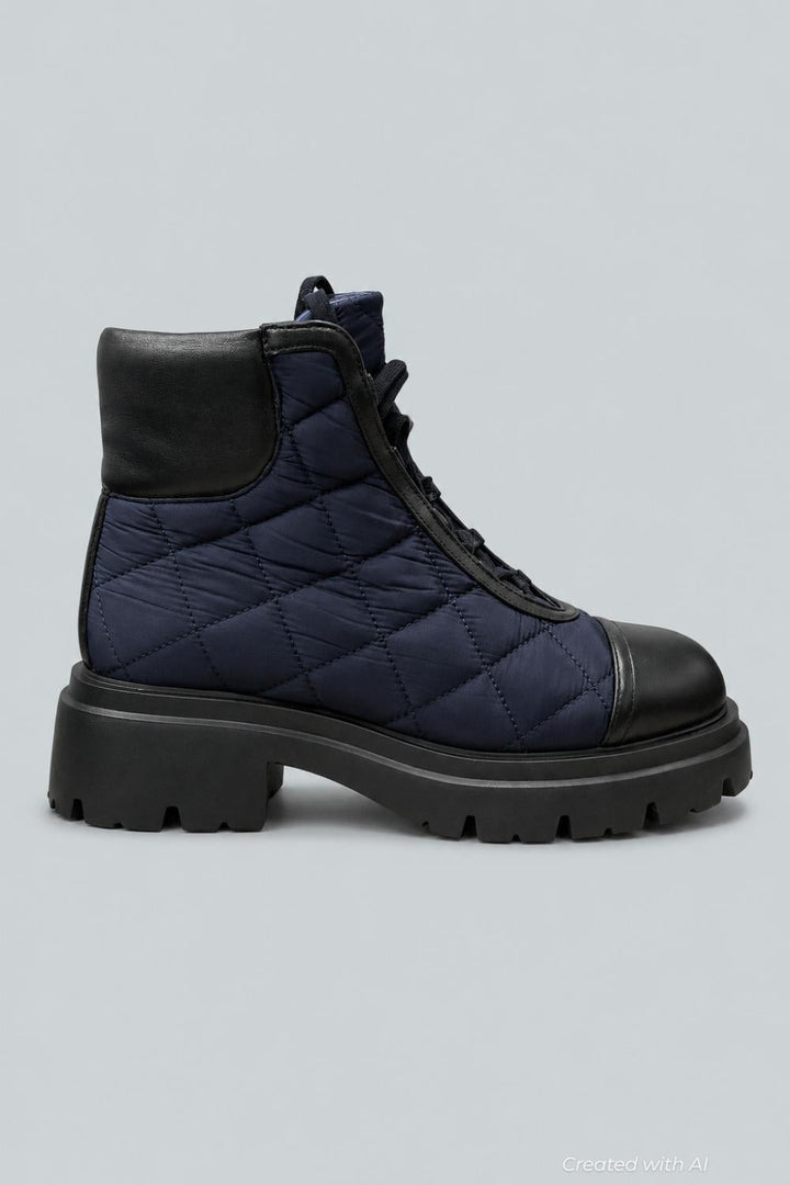 Women’s Hudson Quilted Boots - Black - 7 - Boots
