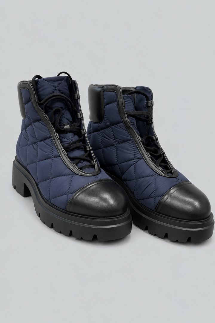 Women’s Hudson Quilted Boots - Black - 7 - Boots