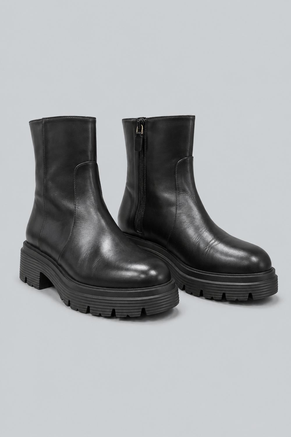Women’s Husdon Lite Zip Booties - Black Leather - Bootie