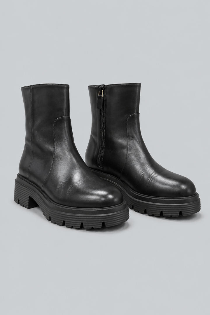 Women’s Husdon Lite Zip Booties - Black Leather - Bootie